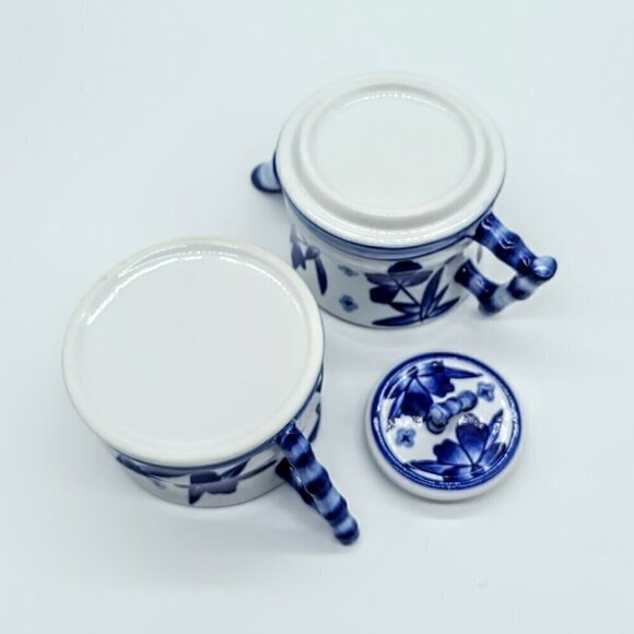 World Market Blue White Porcelain Stackable Teapot & Cup - Picture 7 of 7